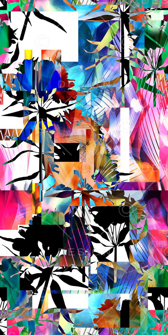 几何印花华亿平台图片