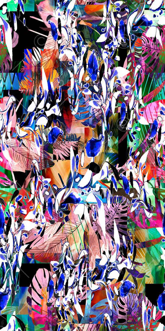 抽象印花华亿平台图片