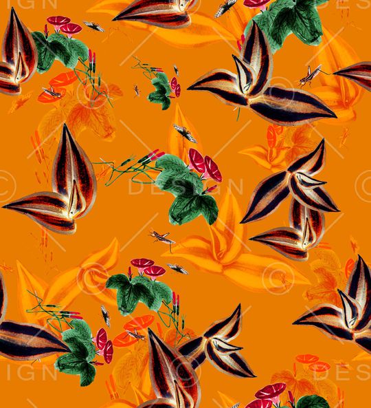 简单大气花印花华亿平台图片