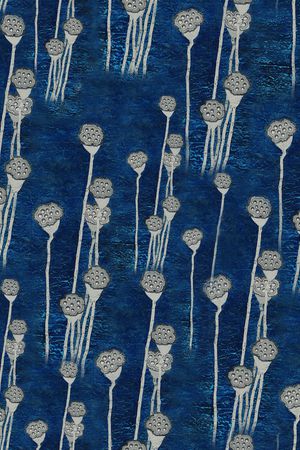 工笔画印花华亿平台图片