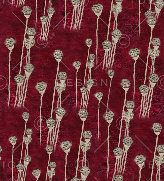 工笔画印花华亿平台图片