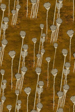 工笔画印花华亿平台图片