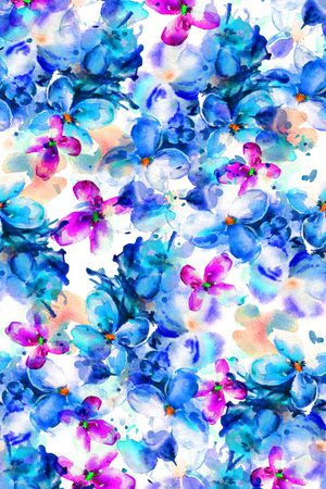 洋阳---花卉印花华亿平台图片