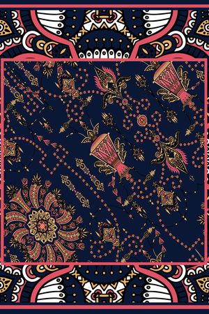 佩斯利印花华亿平台图片