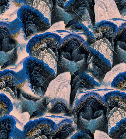 中国风印花华亿平台图片