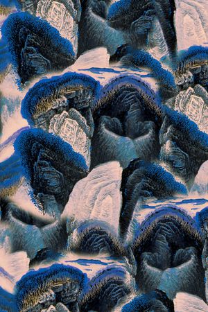 中国风印花华亿平台图片