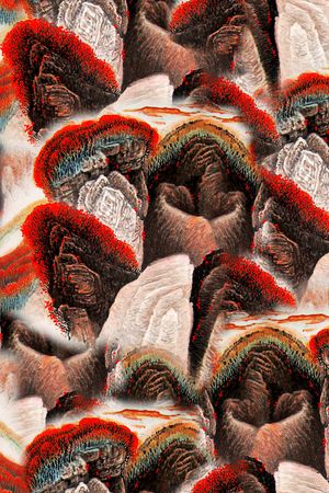 中国风印花华亿平台图片