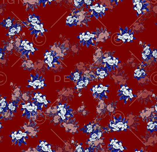 花卉印花华亿平台图片