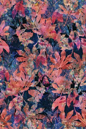 热带树叶印花华亿平台图片