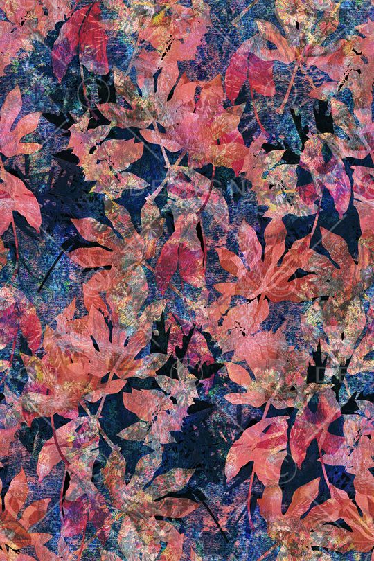 热带树叶印花华亿平台图片