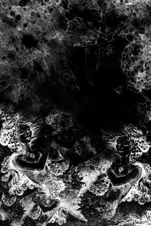 黑白印花华亿平台图片