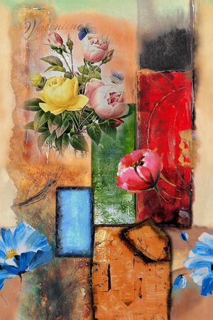 抽象印花华亿平台图片