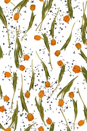 郁金香印花华亿平台图片