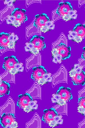 花卉印花华亿平台图片