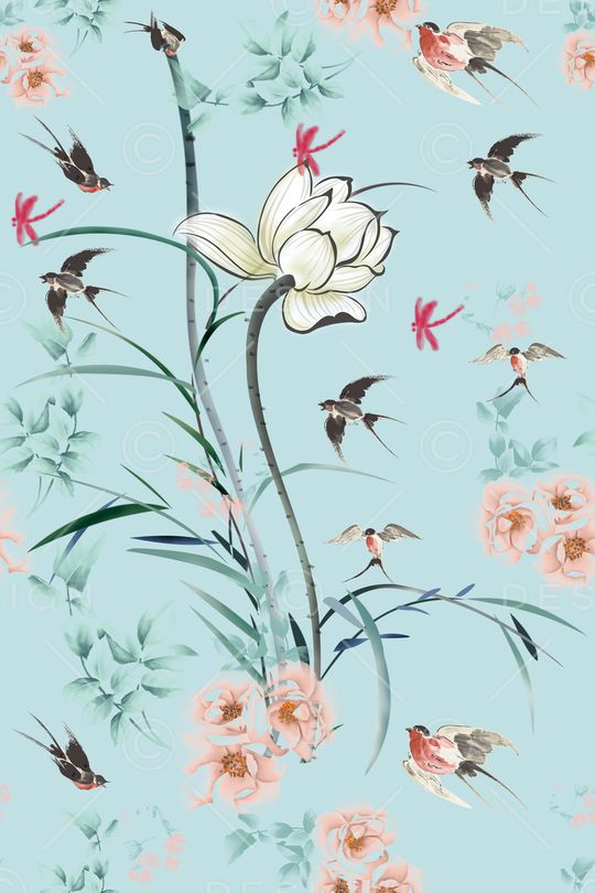 燕子印花华亿平台图片