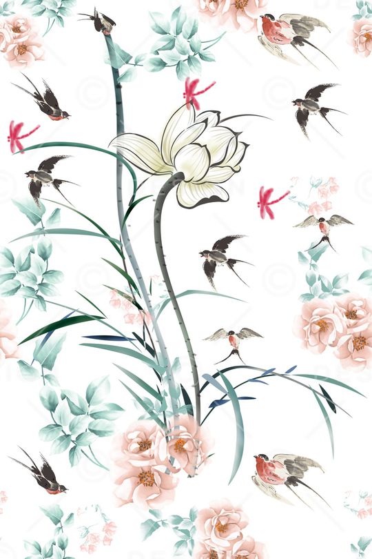 燕子印花华亿平台图片