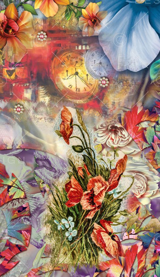 复古印花华亿平台图片