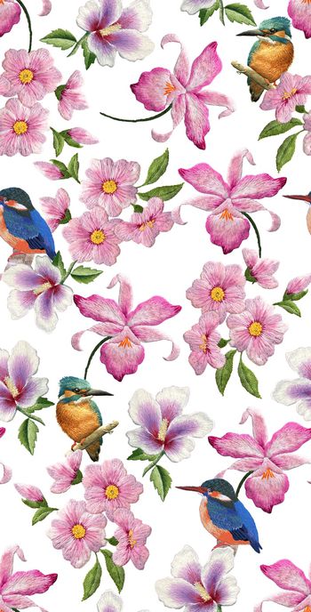 875639-382DG风格刺绣花鸟-C