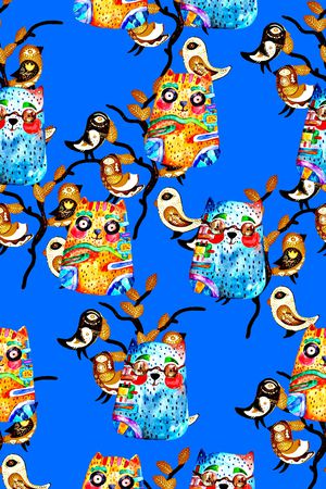 春夏清爽雪纺真丝棉丝巾布料泳装童趣印花印花华亿平台图片