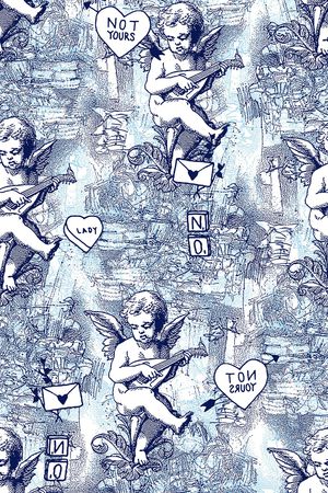 抽象纹理印花华亿平台图片