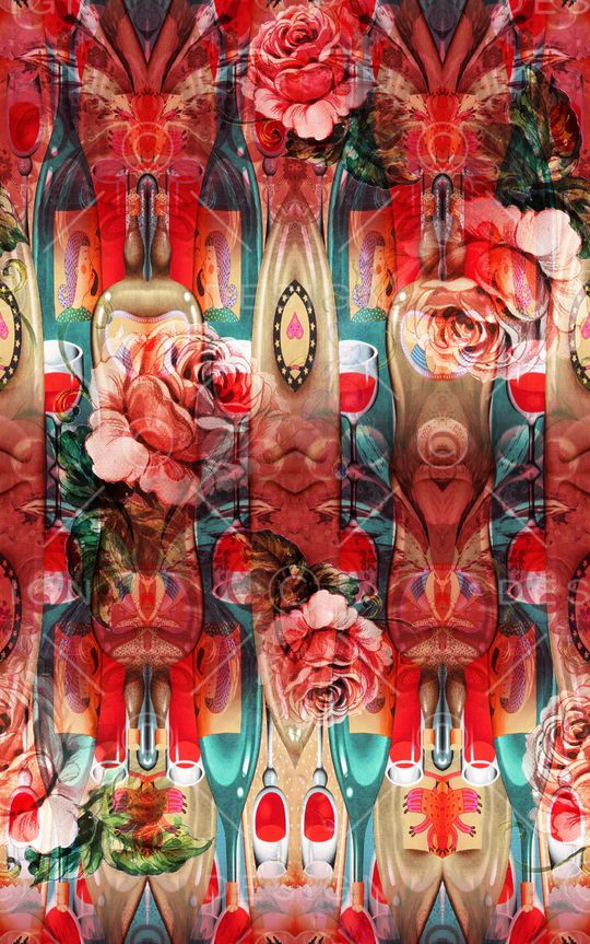 中国风印花华亿平台图片