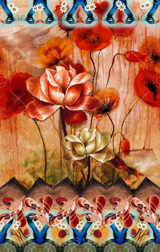 中国风印花华亿平台图片