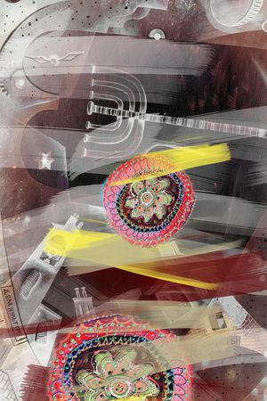 中国风印花华亿平台图片