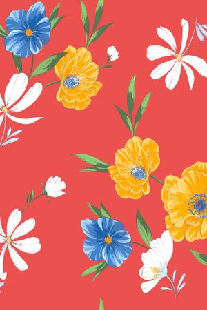 小碎花印花华亿平台图片