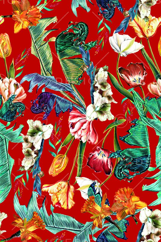 热带风印花华亿平台图片