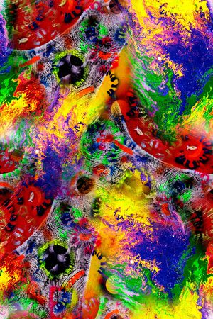 抽象印花华亿平台图片