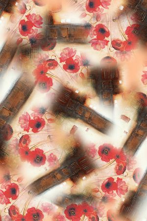 油画风印花华亿平台图片