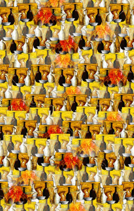 手绘印花华亿平台图片