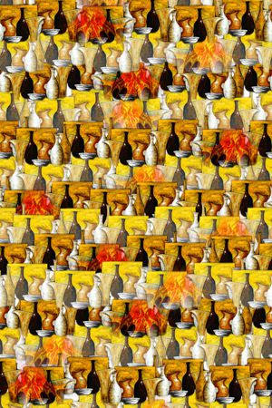 手绘印花华亿平台图片