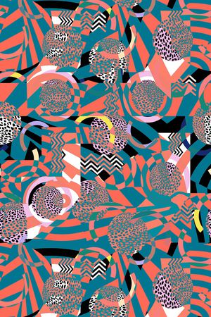 几何印花华亿平台图片