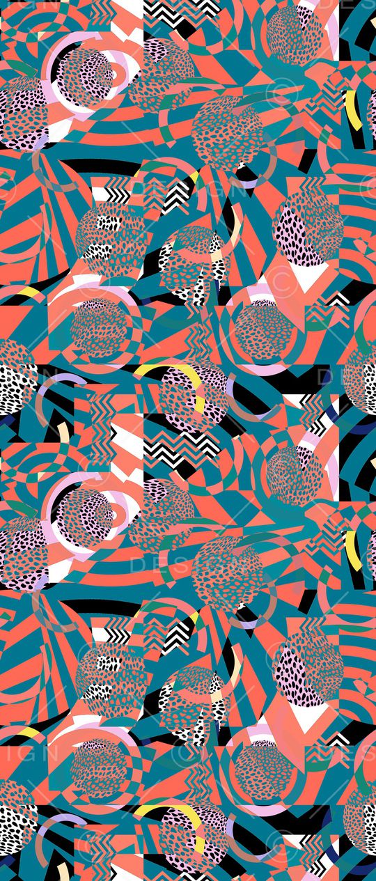 几何印花华亿平台图片