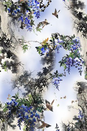 花朵印花华亿平台图片