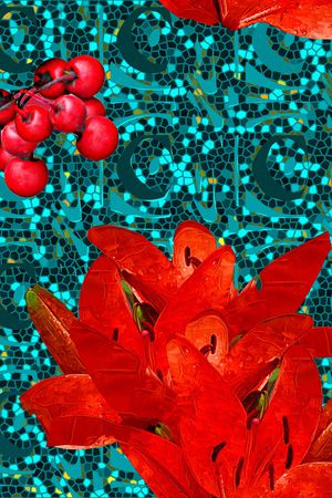 抽象印花华亿平台图片