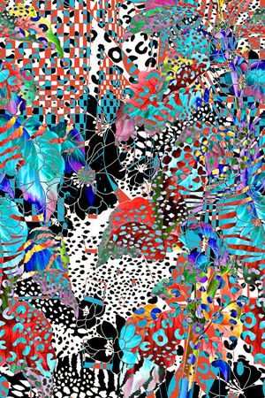 几何印花华亿平台图片