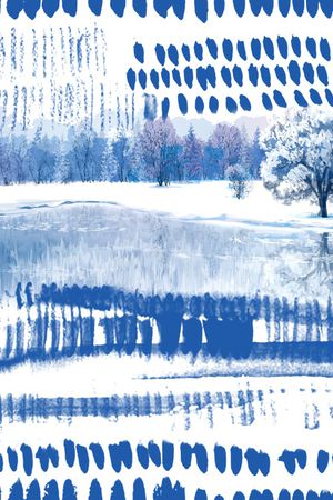 水墨印花华亿平台图片