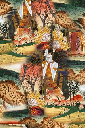 波西米亚印花华亿平台图片