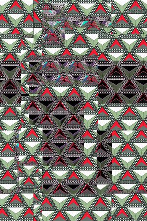 三角形印花华亿平台图片