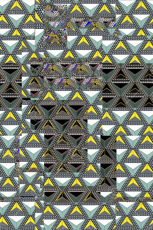 三角形印花华亿平台图片