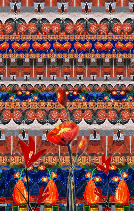 波西米亚印花华亿平台图片