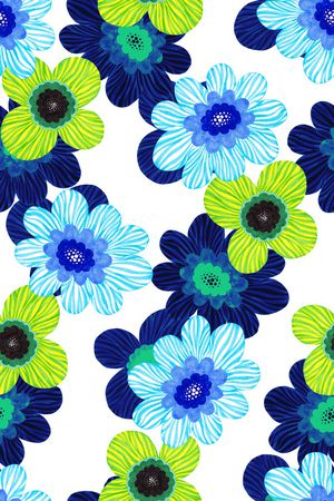 艺术花卉印花华亿平台图片