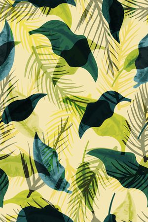 热带风印花华亿平台图片