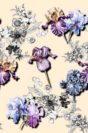 植物印花华亿平台图片