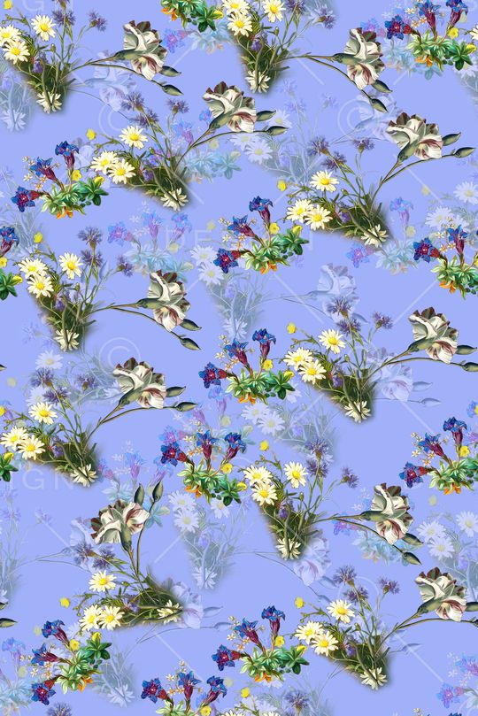 花卉印花华亿平台图片