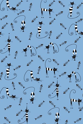 876709-猫咪-浅蓝