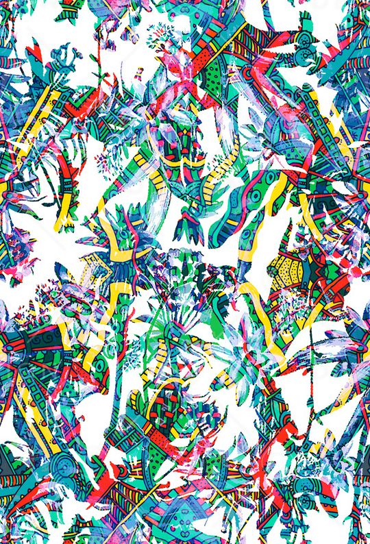 几何印花华亿平台图片