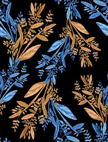 带叶子花印花华亿平台图片